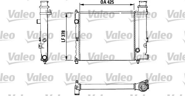 Kühler, Motorkühlung VALEO 883774