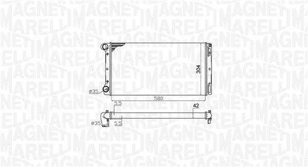 Kühler, Motorkühlung MAGNETI MARELLI 350213172000
