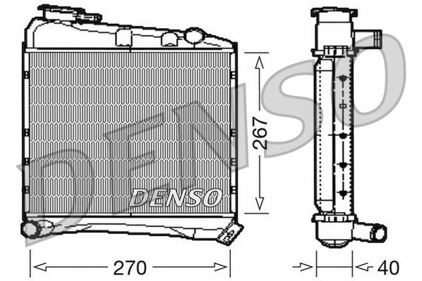 Kühler, Motorkühlung DENSO DRM03020