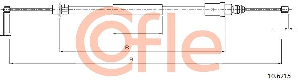 Seilzug Feststellbremse COFLE 10.6215