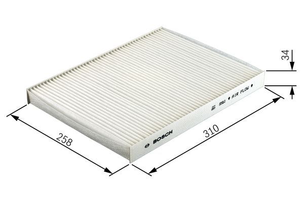 Filter, kupéventilation BOSCH 1 987 432 081
