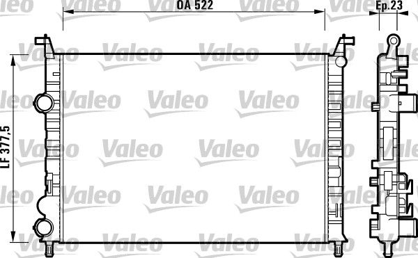 Kühler, Motorkühlung VALEO 732948