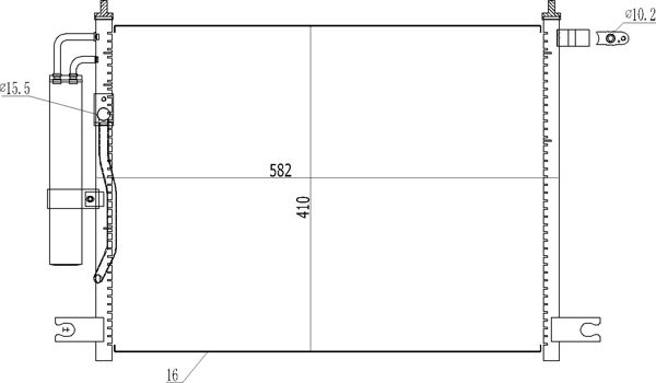 Kondensator, Klimaanlage HART 605 715