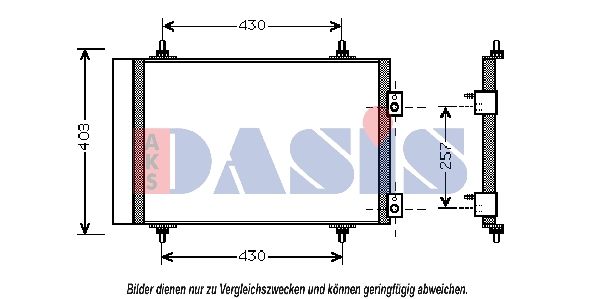 Kondensator, Klimaanlage AKS DASIS 062015N