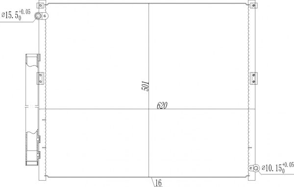 Kondensator, Klimaanlage HART 621 700