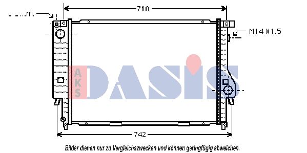 Kühler, Motorkühlung AKS DASIS 051040N