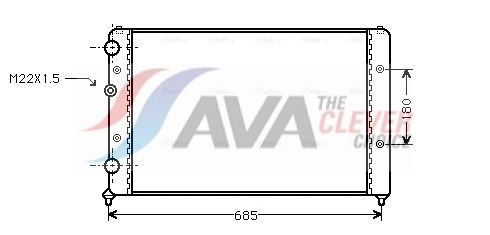 Kühler, Motorkühlung AVA QUALITY COOLING STA2031