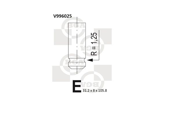Auslassventil BGA V996025