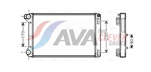 Kühler, Motorkühlung AVA QUALITY COOLING FTA2301