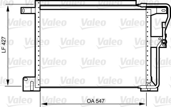 Kondensator, Klimaanlage VALEO 818024