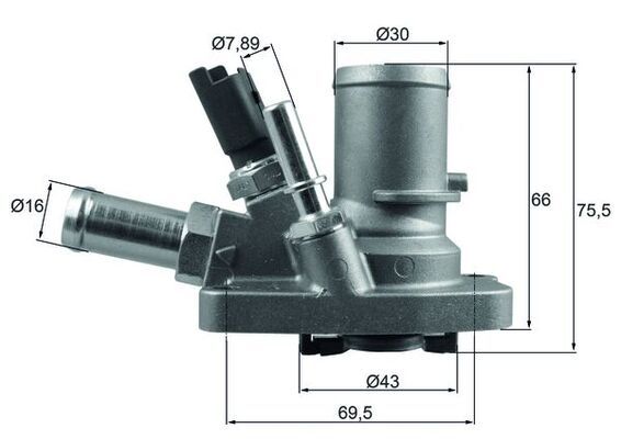 Thermostat, Kühlmittel MAHLE TI25880