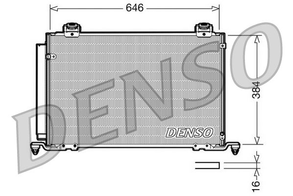 Kondensator, Klimaanlage DENSO DCN50027