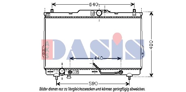 Kühler, Motorkühlung AKS DASIS 510038N