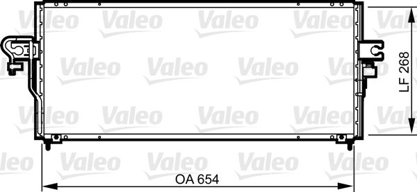 Kondensator, Klimaanlage VALEO 817794