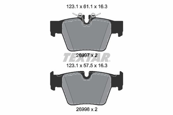 Bremsbelagsatz Bremsbeläge TEXTAR 2699701