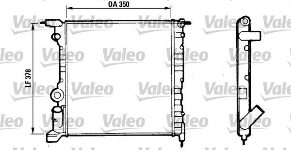 Kühler, Motorkühlung VALEO 816656