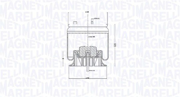 Federbalg, Luftfederung MAGNETI MARELLI 030607020295