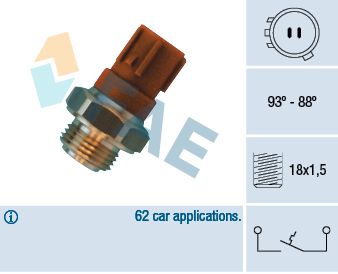 Temperaturschalter, Kühlerlüfter FAE 36440