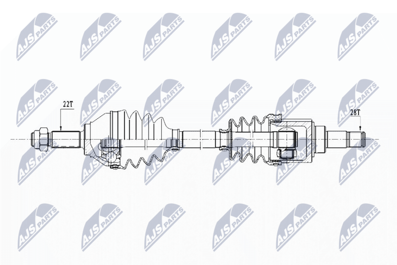 Antriebswelle NTY NPW-VW-153