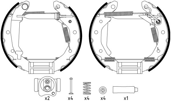 Bremsbackensatz TEXTAR 84054000