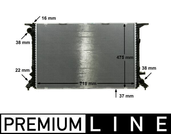 Kühler, Motorkühlung MAHLE CR911000P