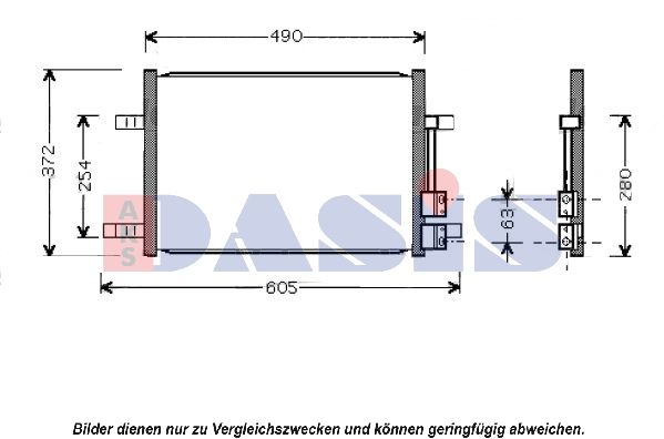 Kondensator, Klimaanlage AKS DASIS 092029N