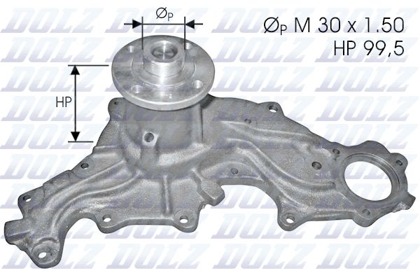 Wasserpumpe, Motorkühlung DOLZ f120