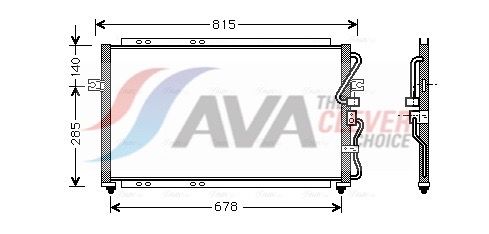 Kondensator, Klimaanlage AVA QUALITY COOLING KA5014