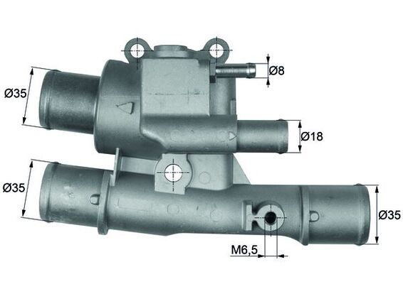 Thermostat, Kühlmittel MAHLE TI12388
