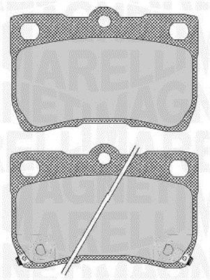 Bremsbelagsatz, Scheibenbremse MAGNETI MARELLI 363916060638