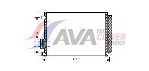 Kondensator, Klimaanlage AVA QUALITY COOLING FT5347D