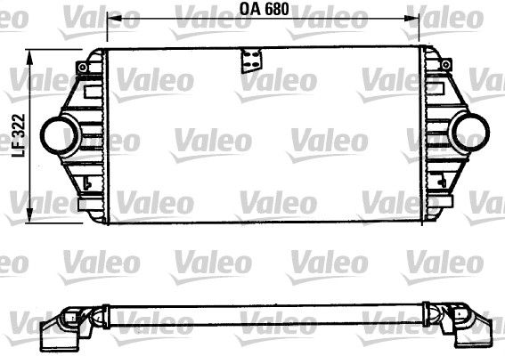 Ladeluftkühler VALEO 816851