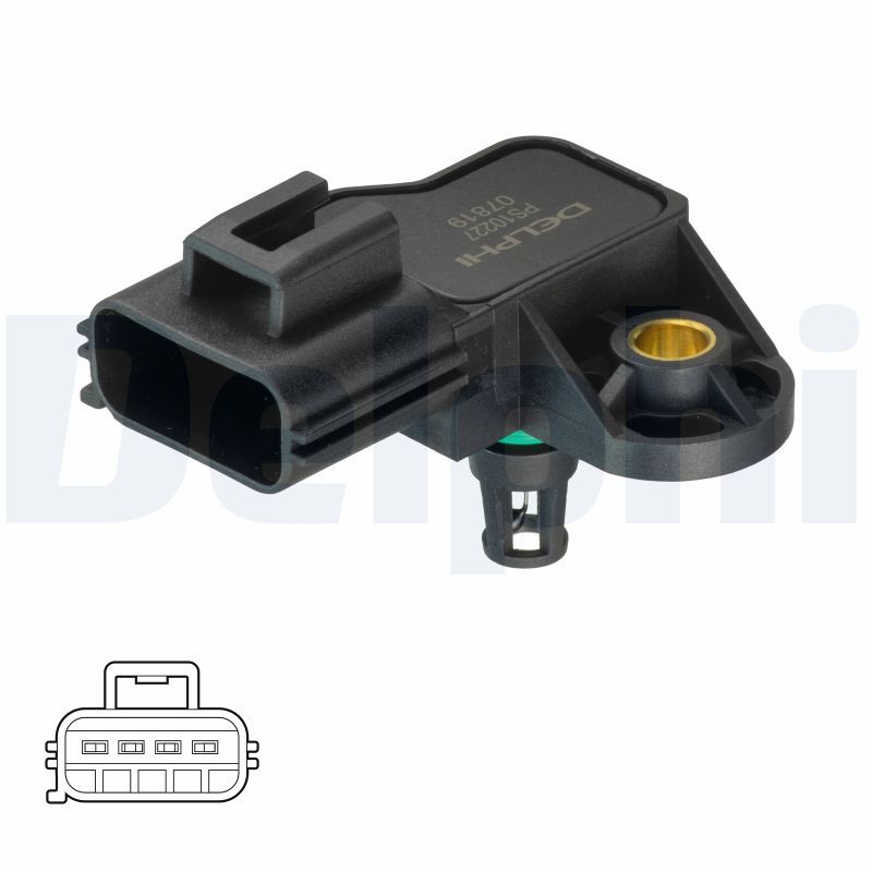 Sensor, Saugrohrdruck DELPHI PS10227