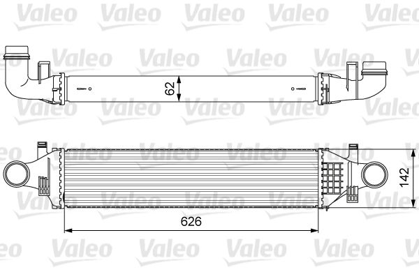 Ladeluftkühler VALEO 818623