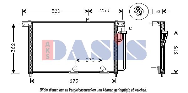 Kondensator, Klimaanlage AKS DASIS 512011N