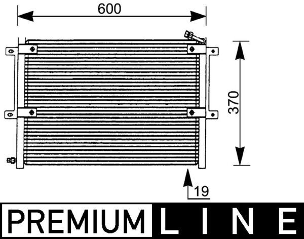 Kondensator, Klimaanlage MAHLE AC171000P