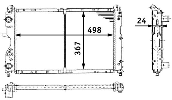 Kühler, Motorkühlung MAHLE CR450000S
