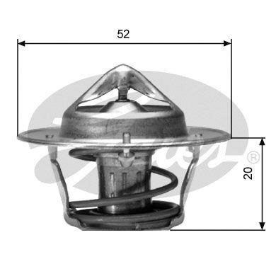 Thermostat, Kühlmittel GATES TH04191G1