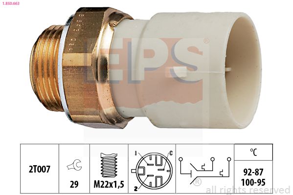Temperaturschalter, Kühlerlüfter EPS 1.850.663