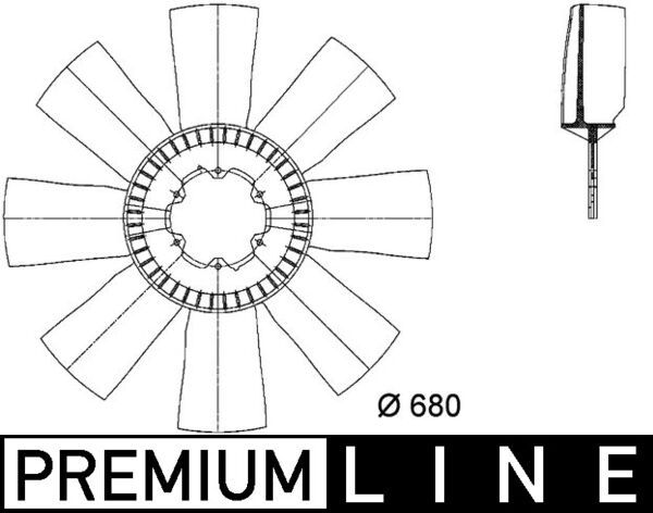 Lüfterrad, Motorkühlung MAHLE CFW10000P