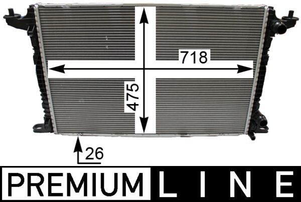 Kühler, Motorkühlung MAHLE CR2179000P