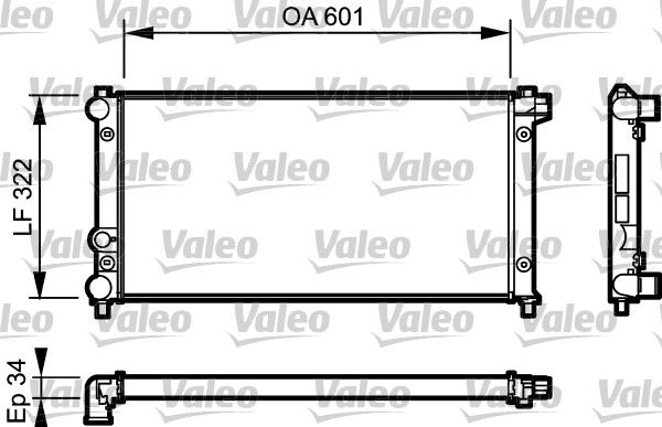 Kühler, Motorkühlung VALEO 730542