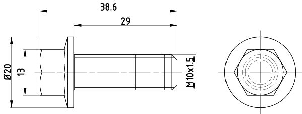 Schraube, Bremsscheibe TEXTAR tpm0017