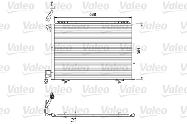 Kondensator, Klimaanlage VALEO 814074