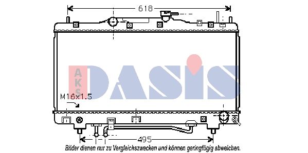 Kühler, Motorkühlung AKS DASIS 210142N