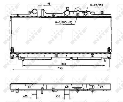 Kühler, Motorkühlung NRF 53221