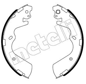 Bremsbackensatz METELLI 53-0654