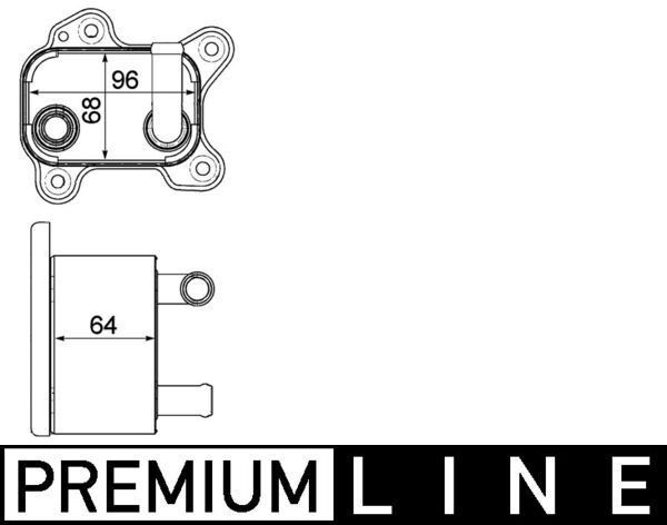 Ölkühler, Automatikgetriebe MAHLE CLC183000P