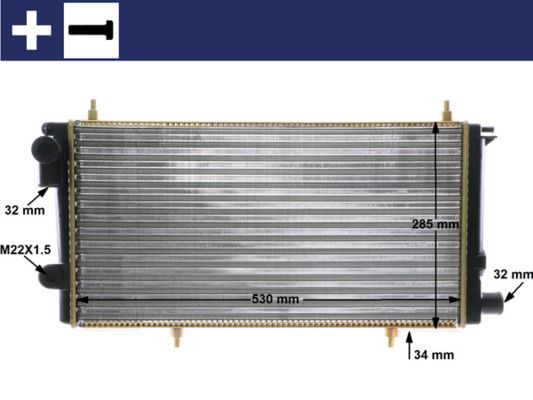 Kühler, Motorkühlung MAHLE CR431000S