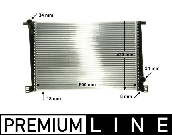 Kühler, Motorkühlung MAHLE CR1123000P